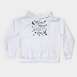 Fly Me To The Moon Kids Hoodie